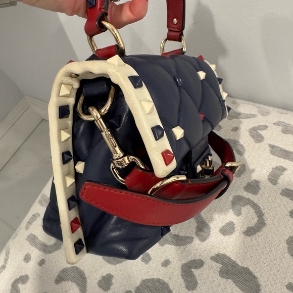 Valentino Garavani Candystud Top Handle Bag Leather Mini - Picture 7 of 17